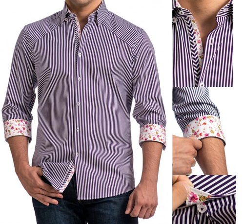 Add a pop of color to your shirts: Accent fabrics