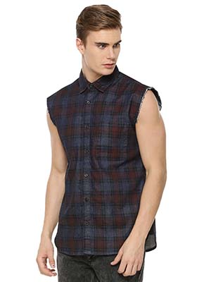 Sleeveless dress store shirt mens