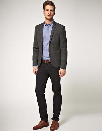 Black dress pants shop with tan shoes