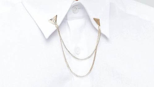 Chain with collared clearance shirt