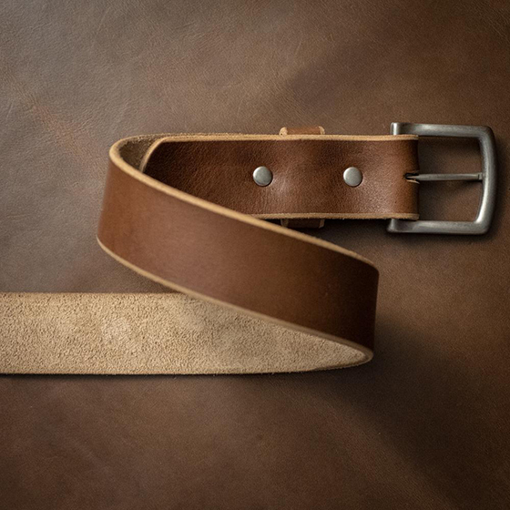 Black Leather Belt - Popov Leather